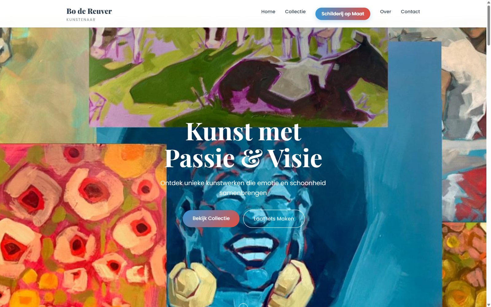 Bo de Reuver Kunst website